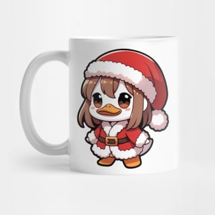 Cute Anime Christmas duck Mug